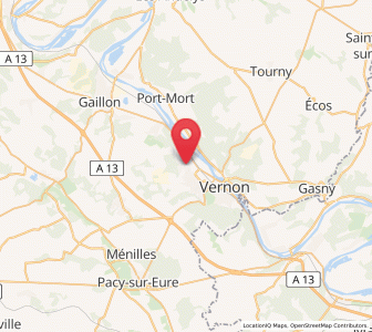 Map of Saint-Just, Normandy