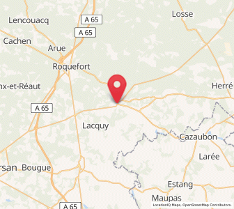 Map of Saint-Justin, Nouvelle-Aquitaine