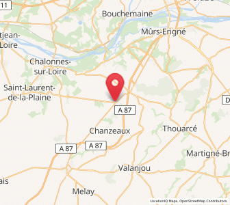 Map of Saint-Lambert-du-Lattay, Pays de la Loire