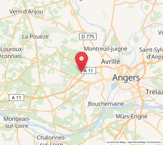Map of Saint-Lambert-la-Potherie, Pays de la Loire