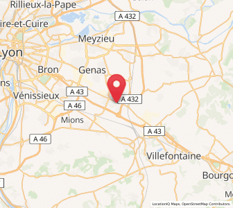 Map of Saint-Laurent-de-Mure, Auvergne-Rhône-Alpes