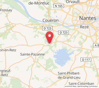 Map of Saint-Léger-les-Vignes, Pays de la Loire