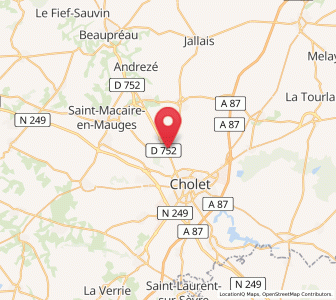 Map of Saint-Léger-sous-Cholet, Pays de la Loire