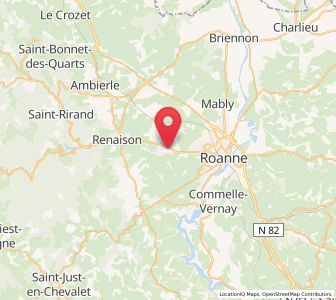Map of Saint-Léger-sur-Roanne, Auvergne-Rhône-Alpes