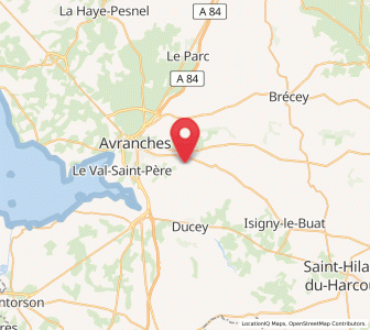Map of Saint-Loup, Normandy