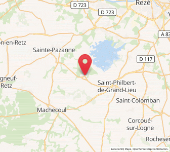 Map of Saint-Lumine-de-Coutais, Pays de la Loire