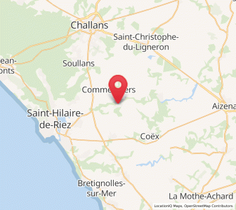 Map of Saint-Maixent-sur-Vie, Pays de la Loire