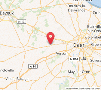 Map of Saint-Manvieu, Normandy