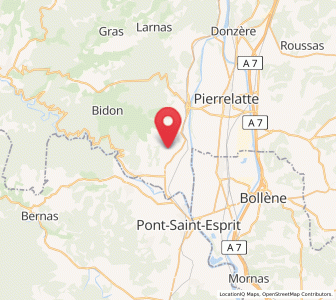 Map of Saint-Marcel-d'Ardèche, Auvergne-Rhône-Alpes
