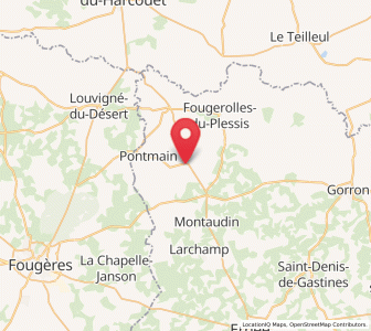 Map of Saint-Mars-sur-la-Futaie, Pays de la Loire