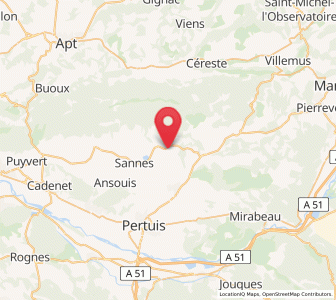 Map of Saint-Martin-de-la-Brasque, Provence-Alpes-Côte d'Azur