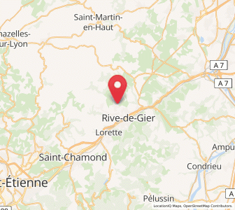 Map of Saint-Martin-la-Plaine, Auvergne-Rhône-Alpes