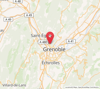 Map of Saint-Martin-le-Vinoux, Auvergne-Rhône-Alpes