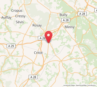 Map of Saint-Martin-Osmonville, Normandy