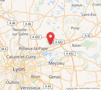 Map of Saint-Maurice-de-Beynost, Auvergne-Rhône-Alpes