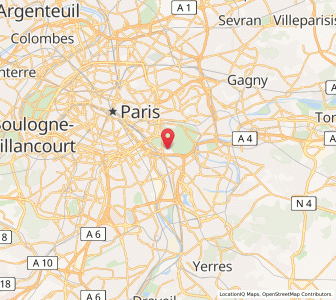 Map of Saint-Maurice, Île-de-France