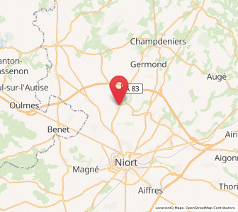Map of Saint-Maxire, Nouvelle-Aquitaine