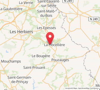 Map of Saint-Michel-Mont-Mercure, Pays de la Loire