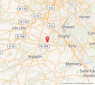 Map of Saint-Michel-sur-Orge, Île-de-France