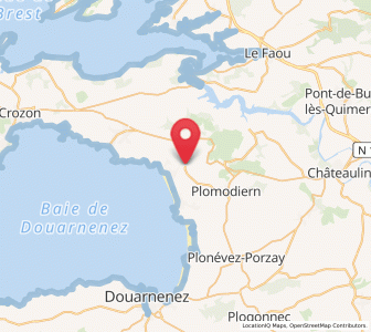 Map of Saint-Nic, Brittany