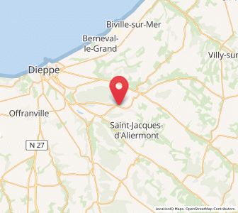 Map of Saint-Nicolas-d'Aliermont, Normandy