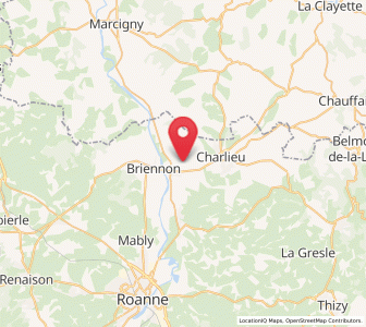 Map of Saint-Nizier-sous-Charlieu, Auvergne-Rhône-Alpes