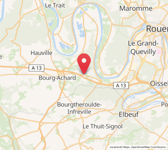 Map of Saint-Ouen-de-Thouberville, Normandy
