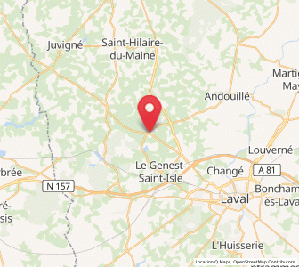 Map of Saint-Ouën-des-Toits, Pays de la Loire