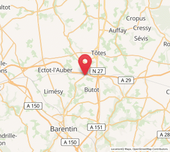 Map of Saint-Ouen-du-Breuil, Normandy