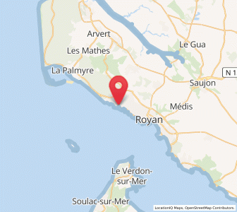Map of Saint-Palais-sur-Mer, Nouvelle-Aquitaine
