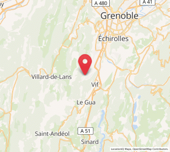 Map of Saint-Paul-de-Varces, Auvergne-Rhône-Alpes