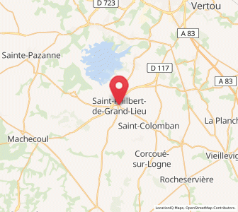 Map of Saint-Philbert-de-Grand-Lieu, Pays de la Loire