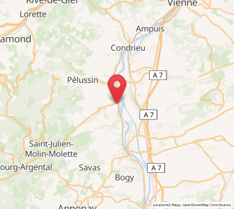 Map of Saint-Pierre-de-Bœuf, Auvergne-Rhône-Alpes