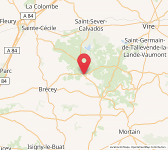Map of Saint-Pois, Normandy