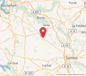 Map of Saint-Porchaire, Nouvelle-Aquitaine