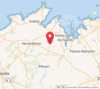 Map of Saint-Pôtan, Brittany