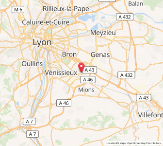 Map of Saint-Priest, Auvergne-Rhône-Alpes