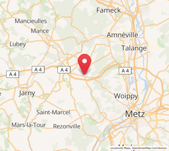 Map of Saint-Privat-la-Montagne, Grand Est