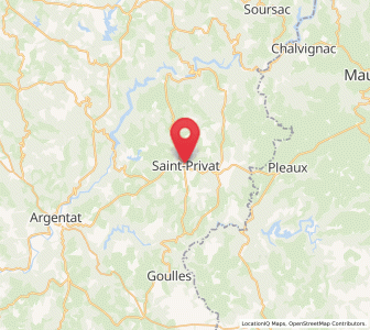 Map of Saint-Privat, Nouvelle-Aquitaine