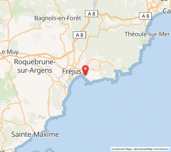 Map of Saint-Raphaël, Provence-Alpes-Côte d'Azur
