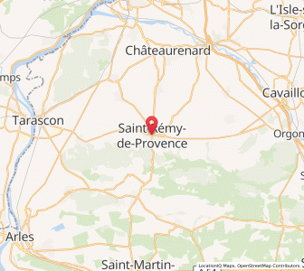Map of Saint-Rémy-de-Provence, Provence-Alpes-Côte d'Azur