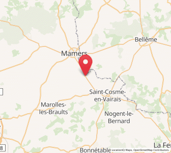 Map of Saint-Rémy-des-Monts, Pays de la Loire