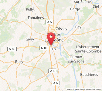Map of Saint-Rémy, Bourgogne-Franche-Comté