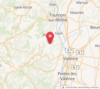 Map of Saint-Romain-de-Lerps, Auvergne-Rhône-Alpes