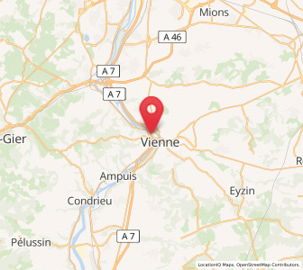 Map of Saint-Romain-en-Gal, Auvergne-Rhône-Alpes