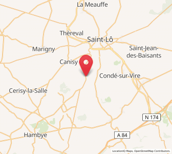 Map of Saint-Samson-de-Bonfossé, Normandy