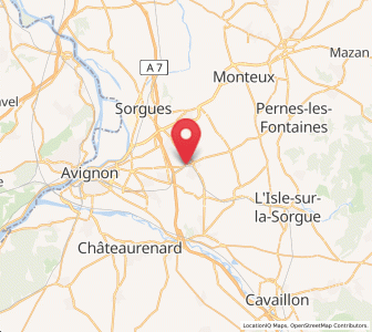 Map of Saint-Saturnin-lès-Avignon, Provence-Alpes-Côte d'Azur