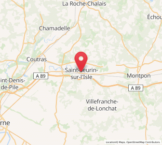 Map of Saint-Seurin-sur-l'Isle, Nouvelle-Aquitaine