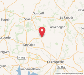 Map of Saint-Thurien, Brittany