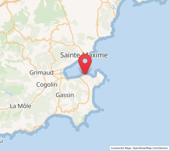 Map of Saint-Tropez, Provence-Alpes-Côte d'Azur